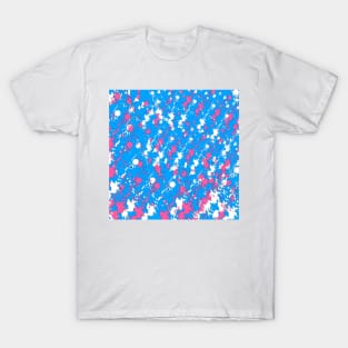 Pink on blue T-Shirt